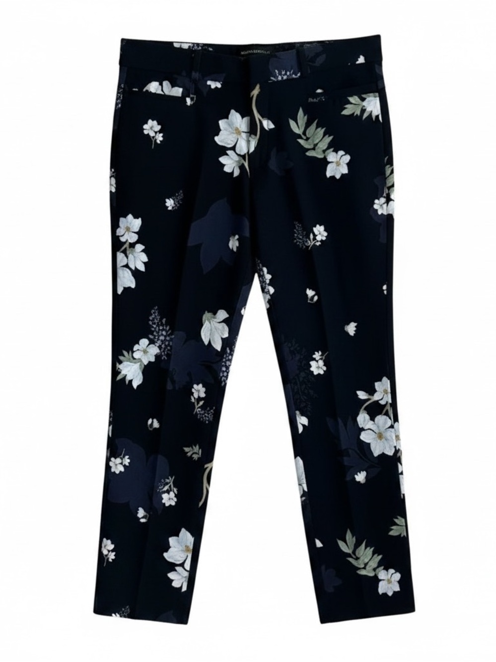 Banana Republic Navy Floral Petite Pants, Sz.8P